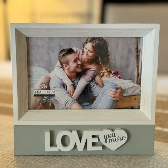 Malden Cream and Gray Love You More Frame - Picture 1 of 2